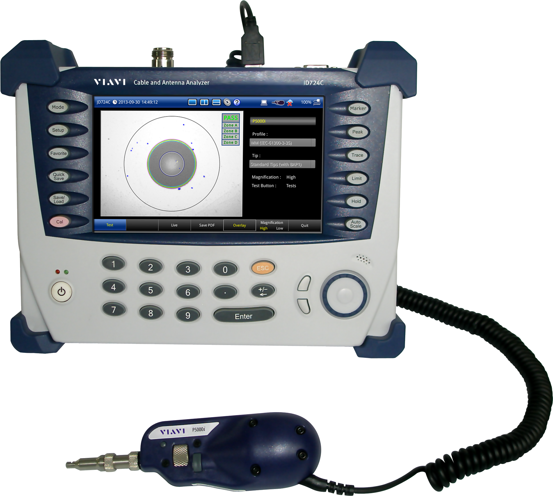 Cable and Antenna Analyzer Integrated Fiber/Coax VIAVI CellAdvisor