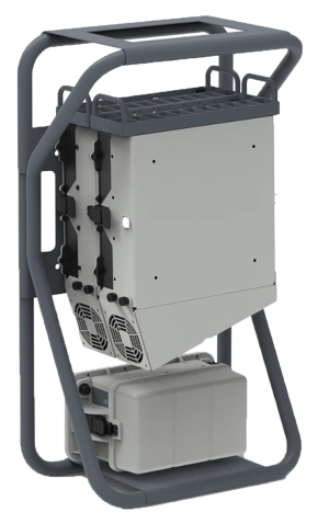 T/Rx Base ManPack (shown with Optional Power Amplifier Module)