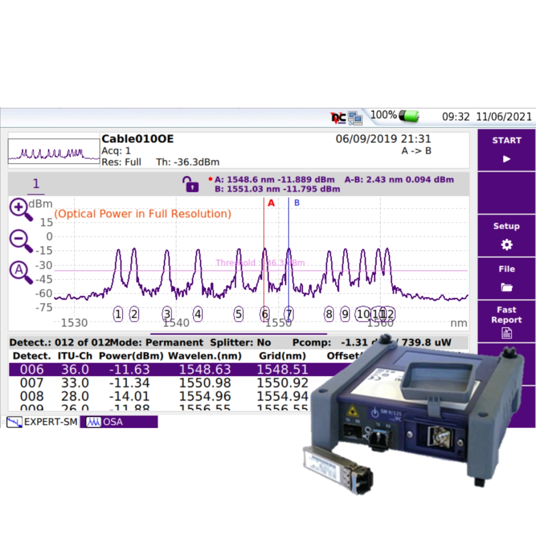 DWDM Optical Channel Checker Module (OCC-4056C) | VIAVI