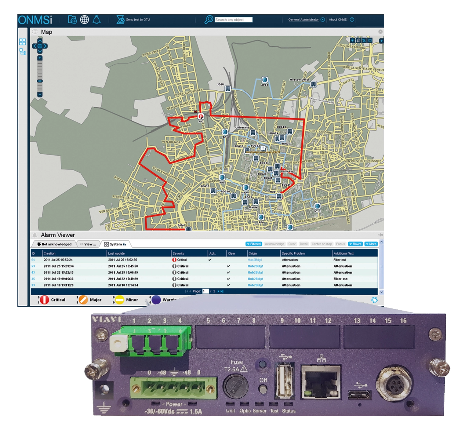ONMSi Remote Fiber Test System (RFTS) ONMSi Remote Fiber Test System (RFTS)
