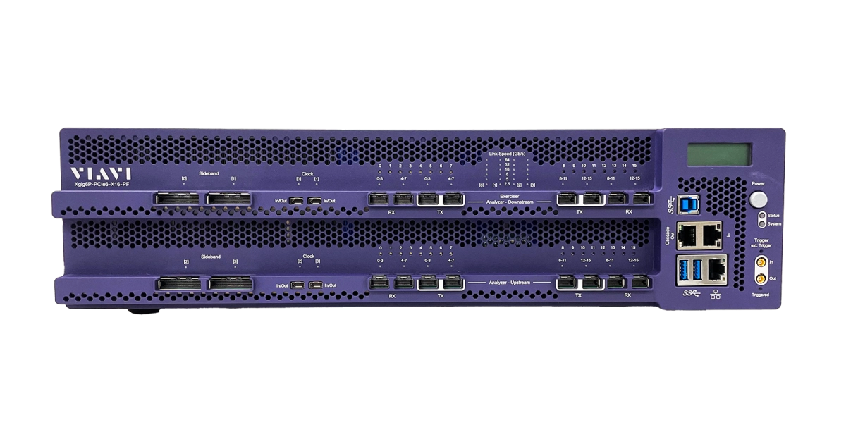 PCI Express 6.0 用 Xgig 6P16 アナライザ/エクササイザー | VIAVI
